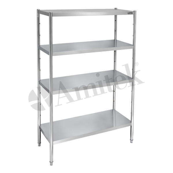 Ανοξείδωτο Ράφι με 4 Ράφια SCA145A VH + GSA180 VH 1400x500x1800mm